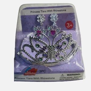 Princess Tiara W/Rhingstone 3 Pc 3+ Just Pretending- Learn Grow Play- Girls